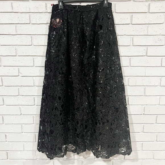 Eva Franco Sheer Embroidered Sequin Tank Top - Picture 12 of 15